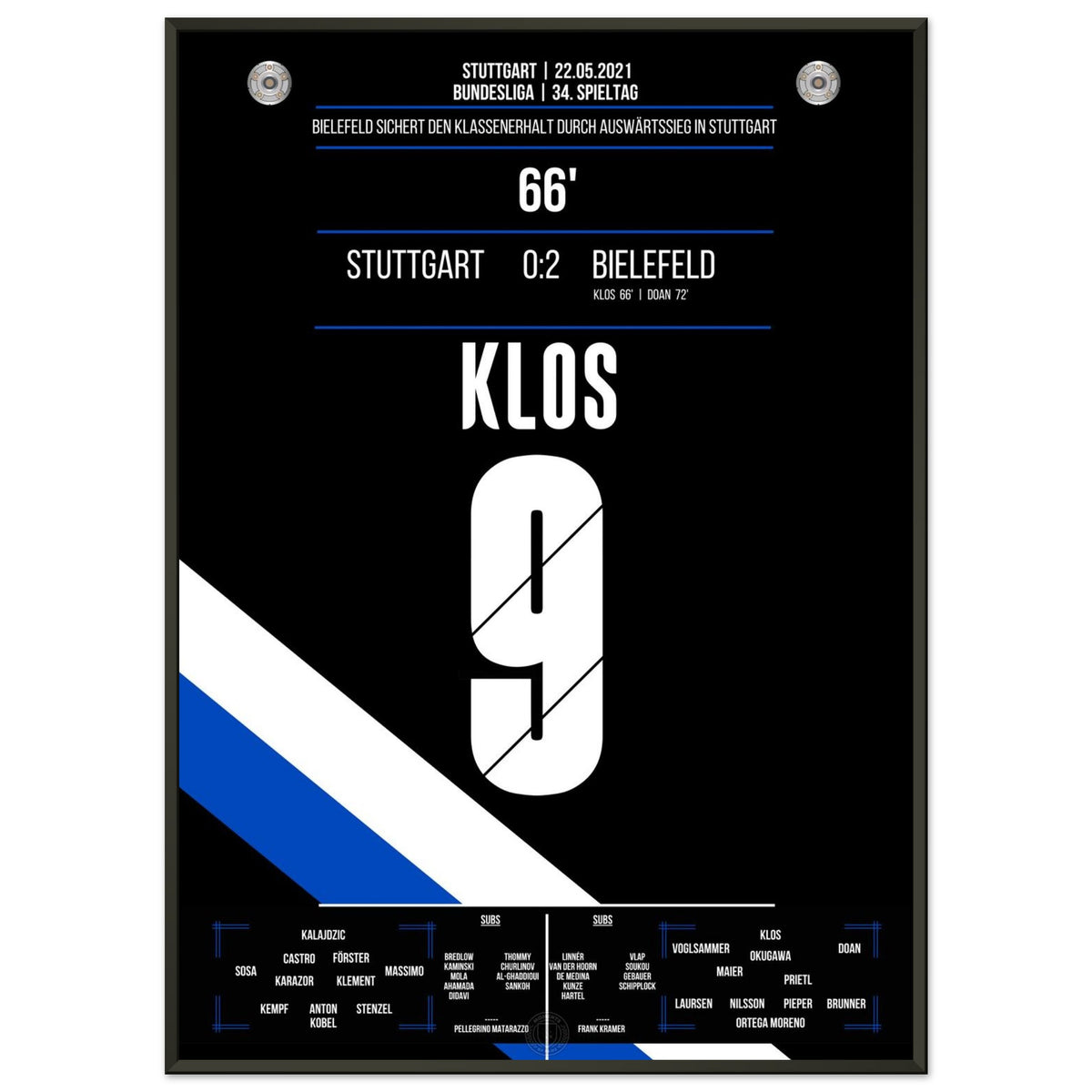 Bielefeld erkämpft den Klassenerhalt am letzten Spieltag in Stuttgart in 2021