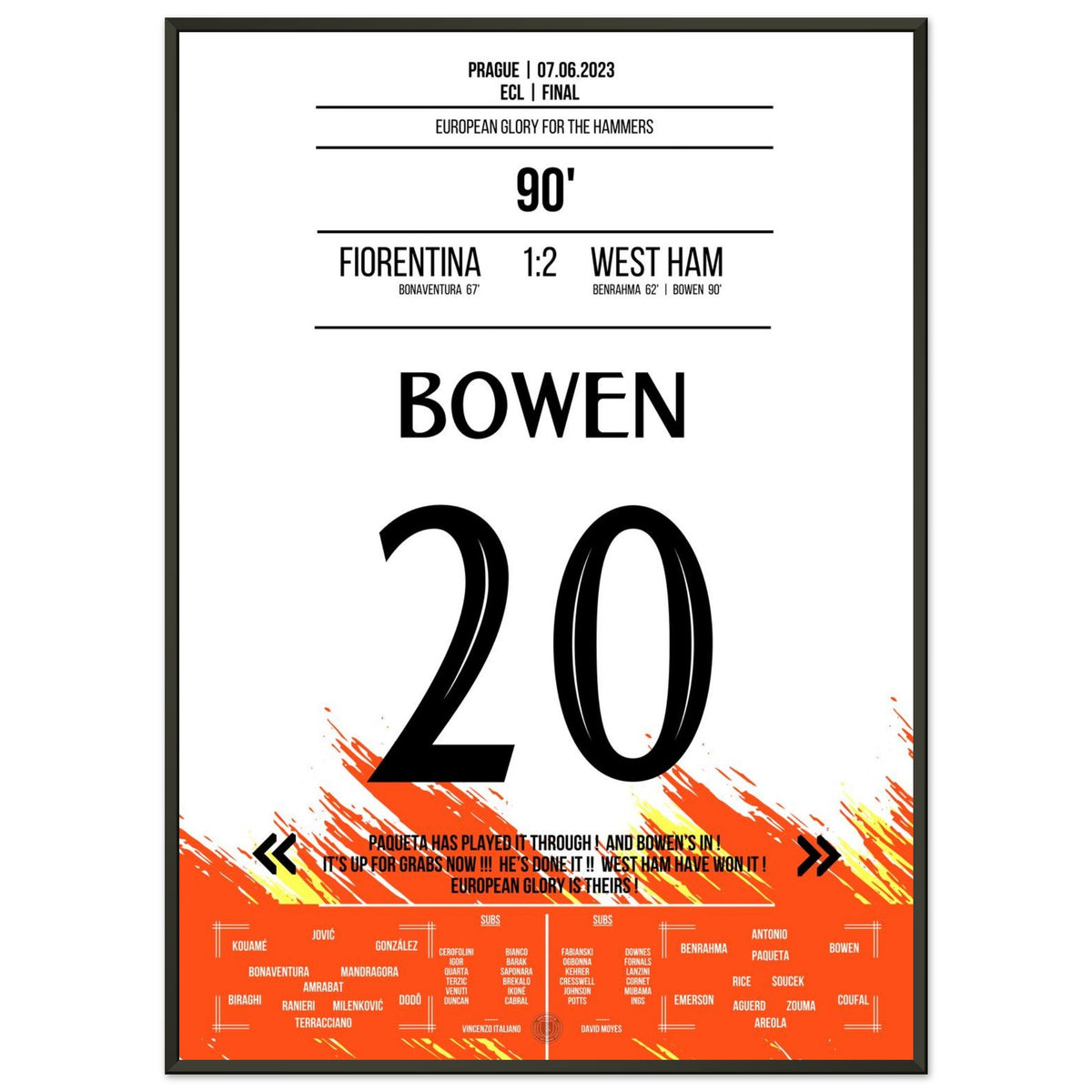 Bowen's Last-Minute Siegtreffer zum Europapokal Triumph für die 
