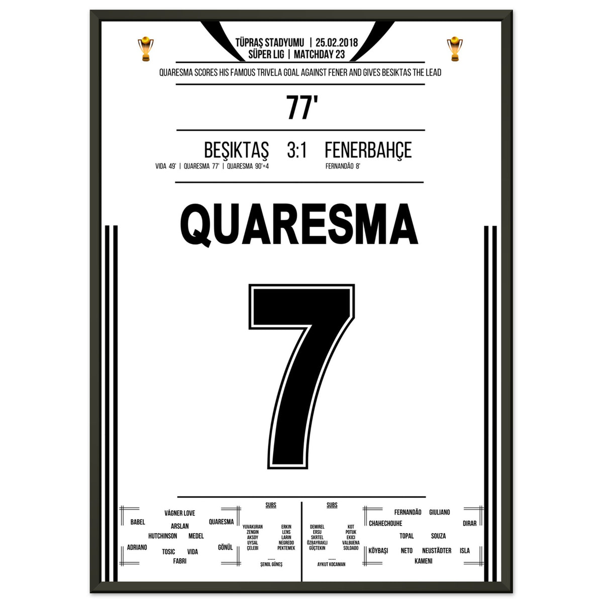 Quaresma's Traumtor per Außenrist beim Derbysieg gegen Fenerbahce in 2018
