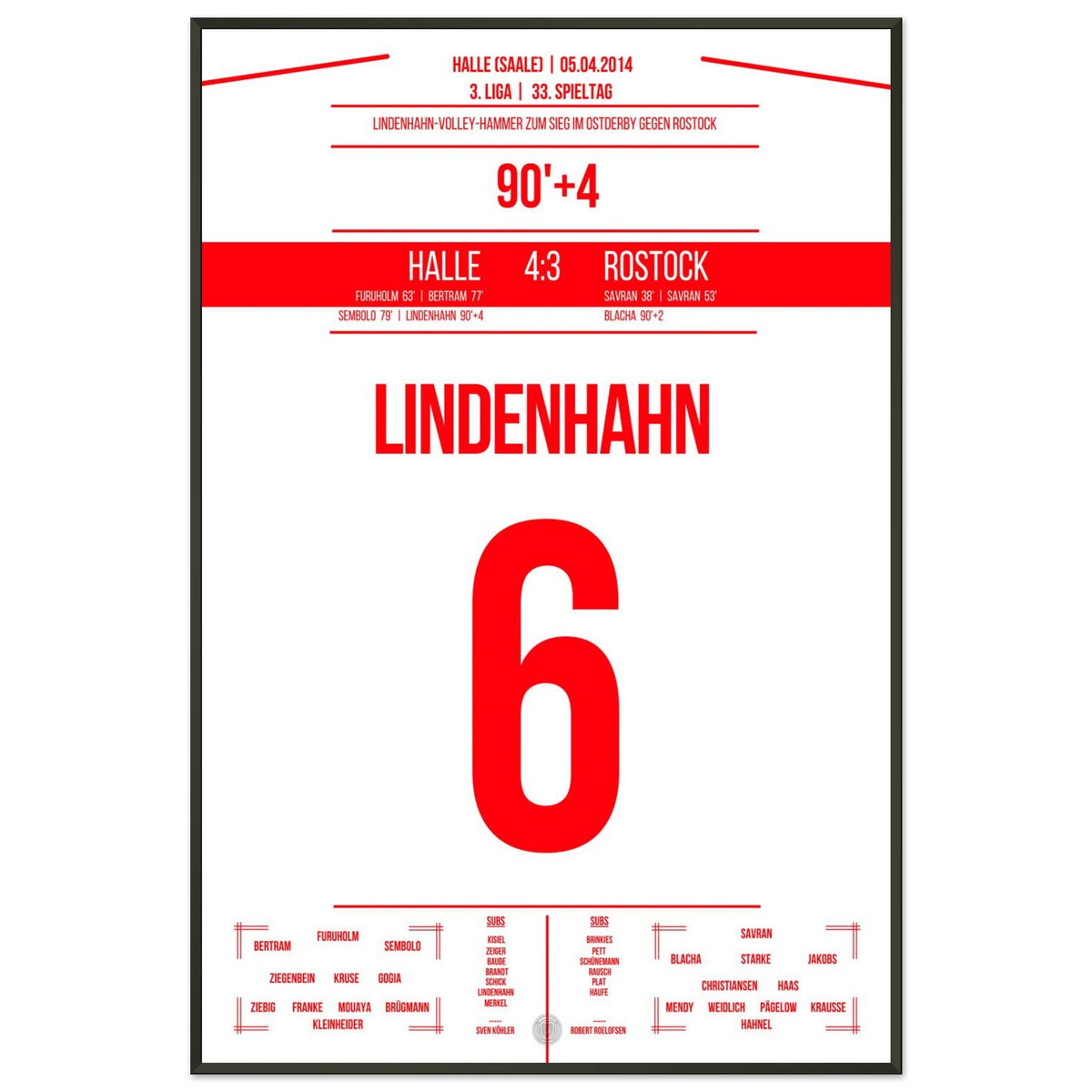 Lindenhahn's volley for victory in stoppage time in the East Derby against Rostock