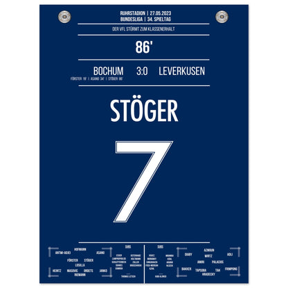 Bochum's Sturm zum Klassenerhalt 2023 30x40-cm-12x16-Ohne-Rahmen