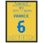 Vrancic's Freistoss-Treffer zum Bundesliga-Aufstieg 2013 30x40-cm-12x16-Schwarzer-Aluminiumrahmen