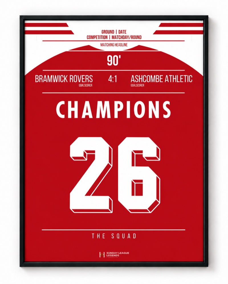 Preview of the Sunday League Legends poster